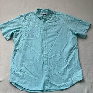 Polo Ralph Lauren Shirt Mens 2XLT Blue Short Sleeve 2XL Tall